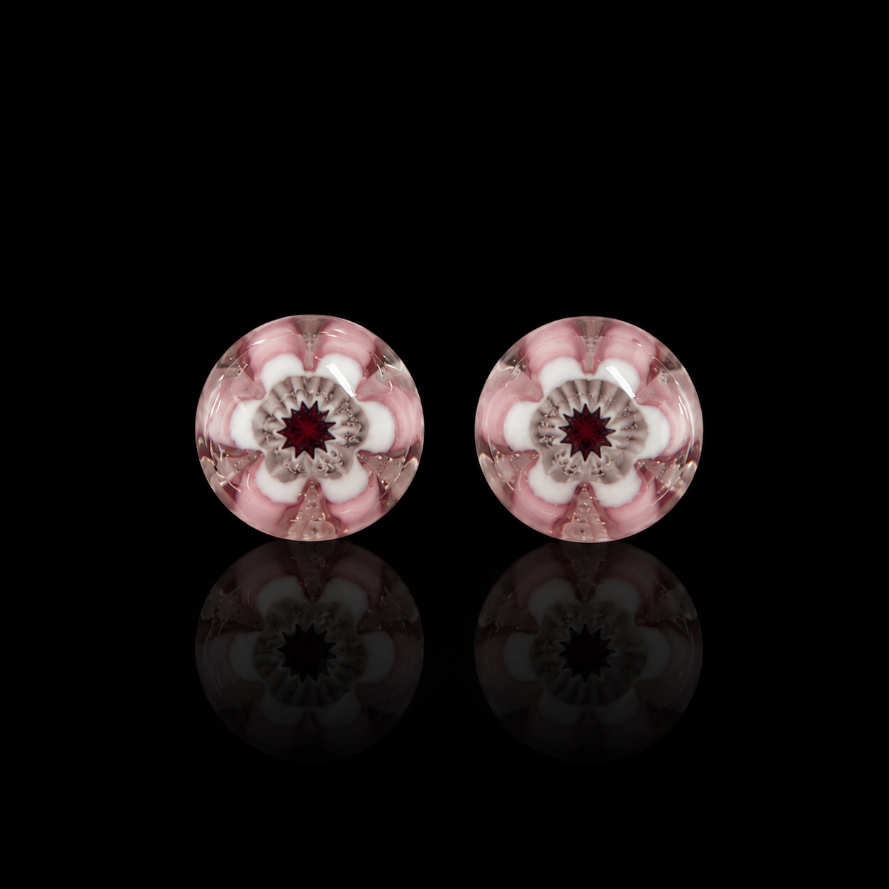 Fiore di Rosa – Murano Glas Ohrstecker