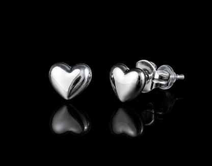 Golden Heart Studs – Vergoldete Herz Ohrstecker