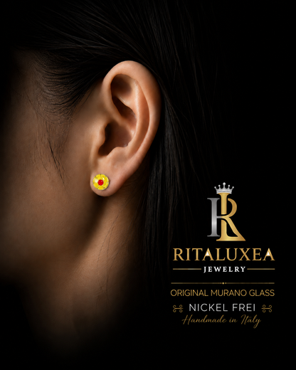 Giallo Sole – Murano Glas Ohrstecker