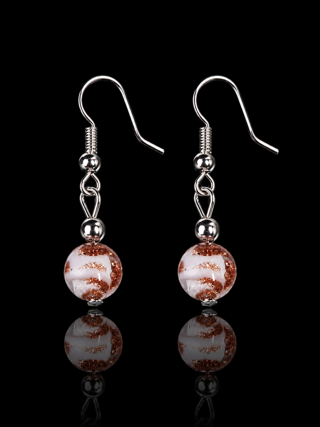 Perla Bianca – Murano Glas Ohrringe
