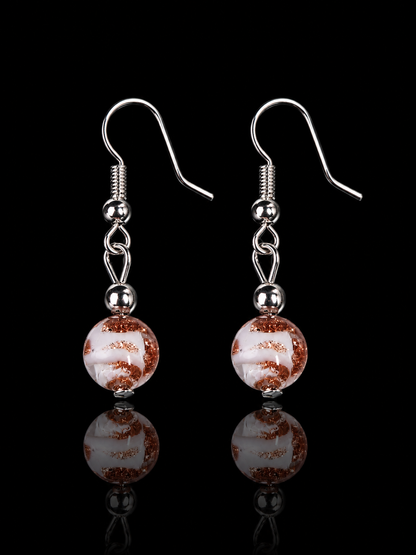 Perla Bianca – Murano Glas Ohrringe