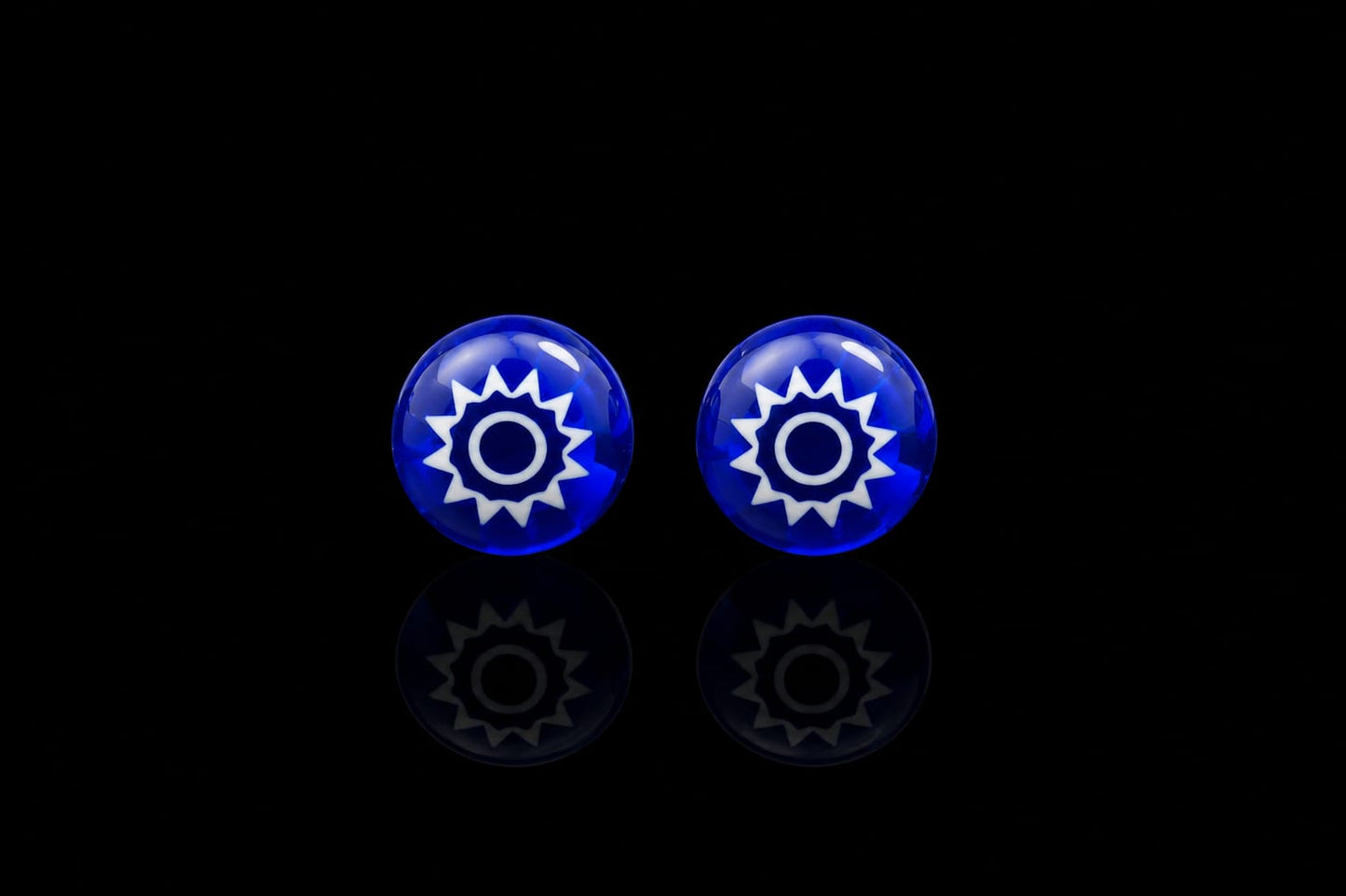 Murano Sole Blu – Ohrstecker aus Murano-Glas
