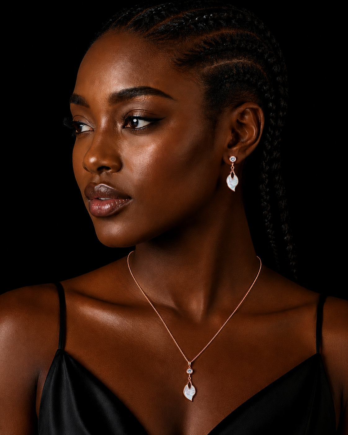 Rose Leaf Necklace