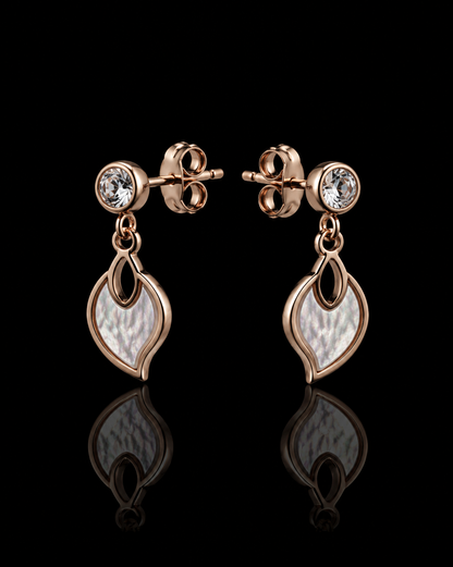 Rose Leaf Earrings