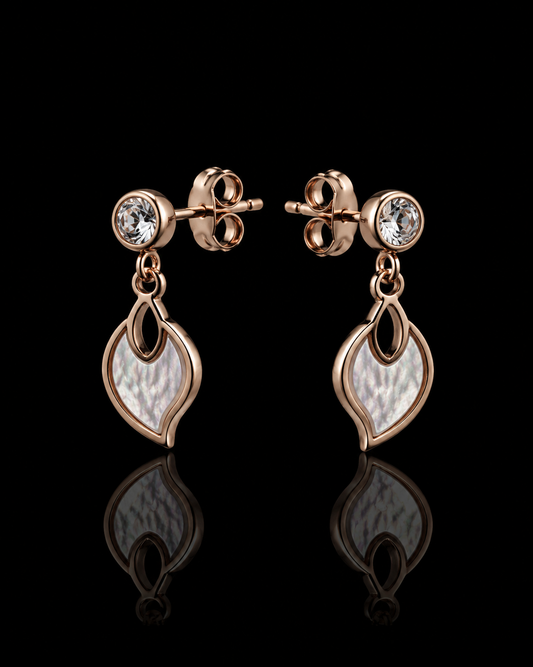 Rose Leaf Earrings
